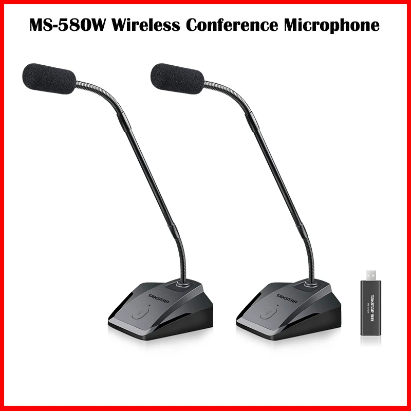 Hot New Takstar MS-580W Table Conference Wireless Microphone Church Conference Live Presentation Speech Condenser Microphone