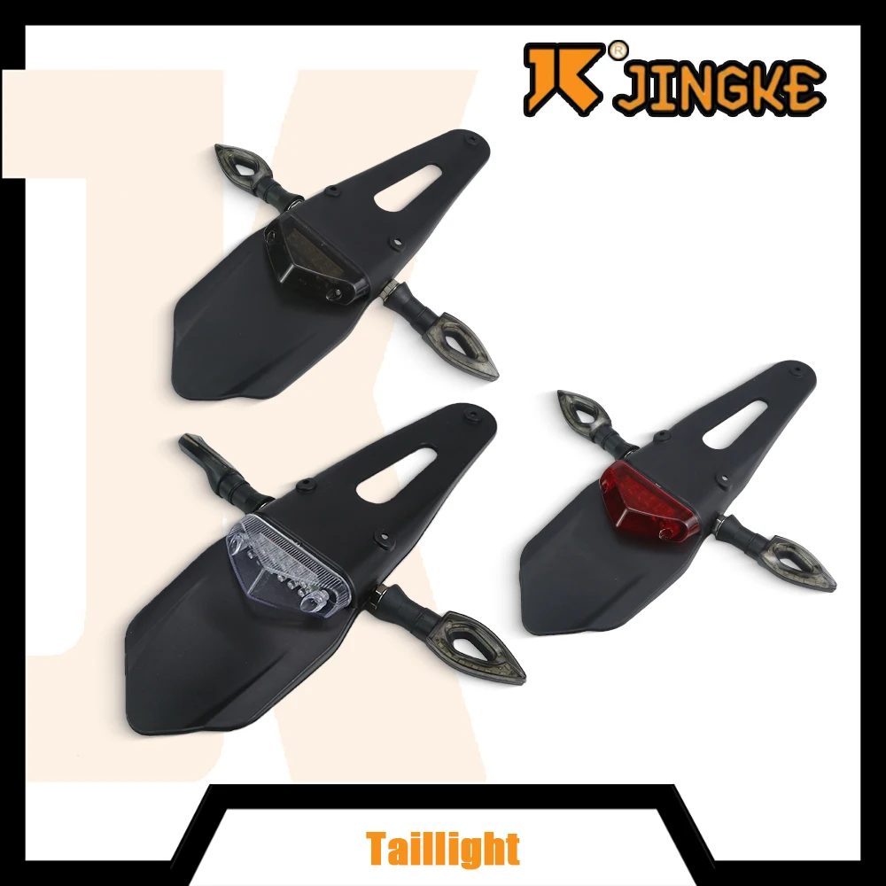 

Motorcycle Rear Fender With LED taillights and turn signals Fit For Suzuki Husqvarna DRZ40 TE250 TE300 RMZ450 KTM EXC250