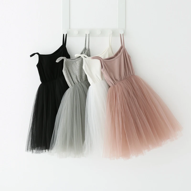 2026 kinder Mädchen Sommer Kleid Für 9 M-6 T Solide Tüll Tutu Neugeborenen Ballett Kostüm Kleinkind Mädchen party Hochzeit Spitze Hosenträger Kleid – Detail 2