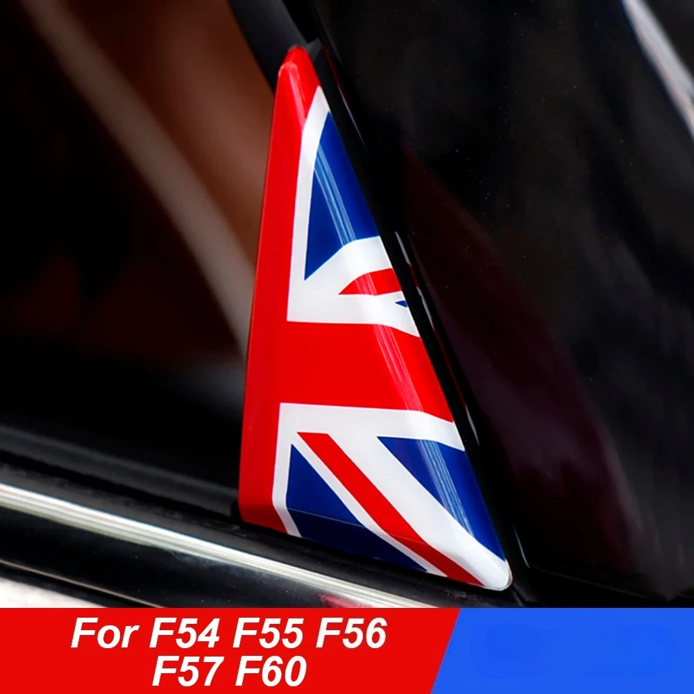 

2Pcs Car Door Window Corner A-pillar Decor Stickers Trim Shell Cover For Mini Cooper S JCW One F54 F55 F56 F57 F60 Accessories