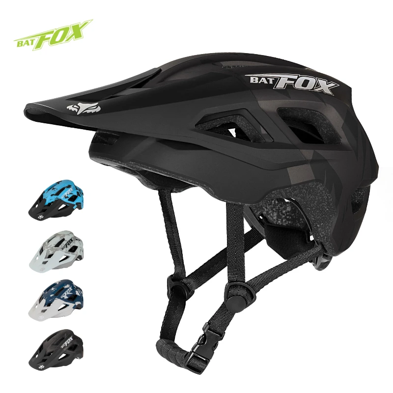 BAT FOX Helmet cycling MTB bicycle helmet integrally-molded Mountain bike visor helmet men women casco bicicleta mtb helmets