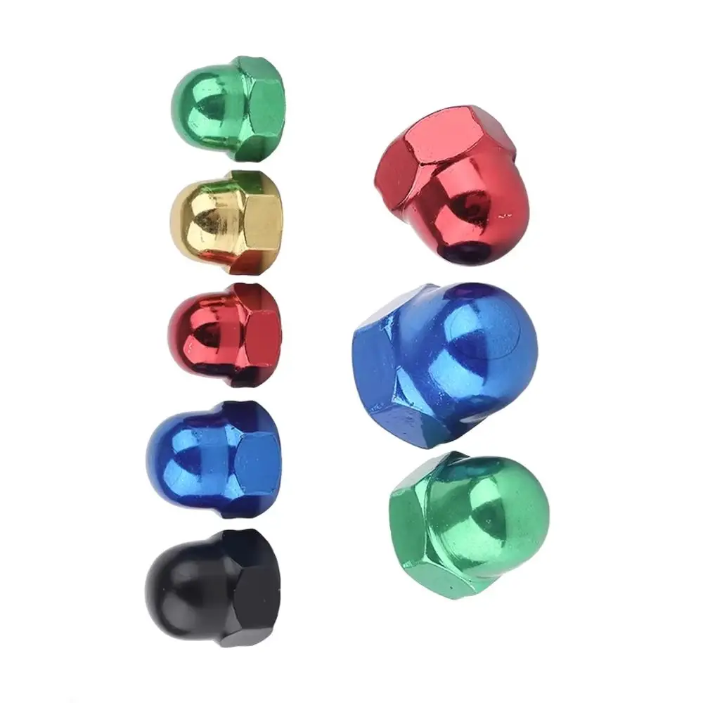 5pcs-10pcs Colorful Aluminum Alloy Acorn Nuts Set M3 M4 M5 M6 M8 Threads for RC Car Motor Accessories