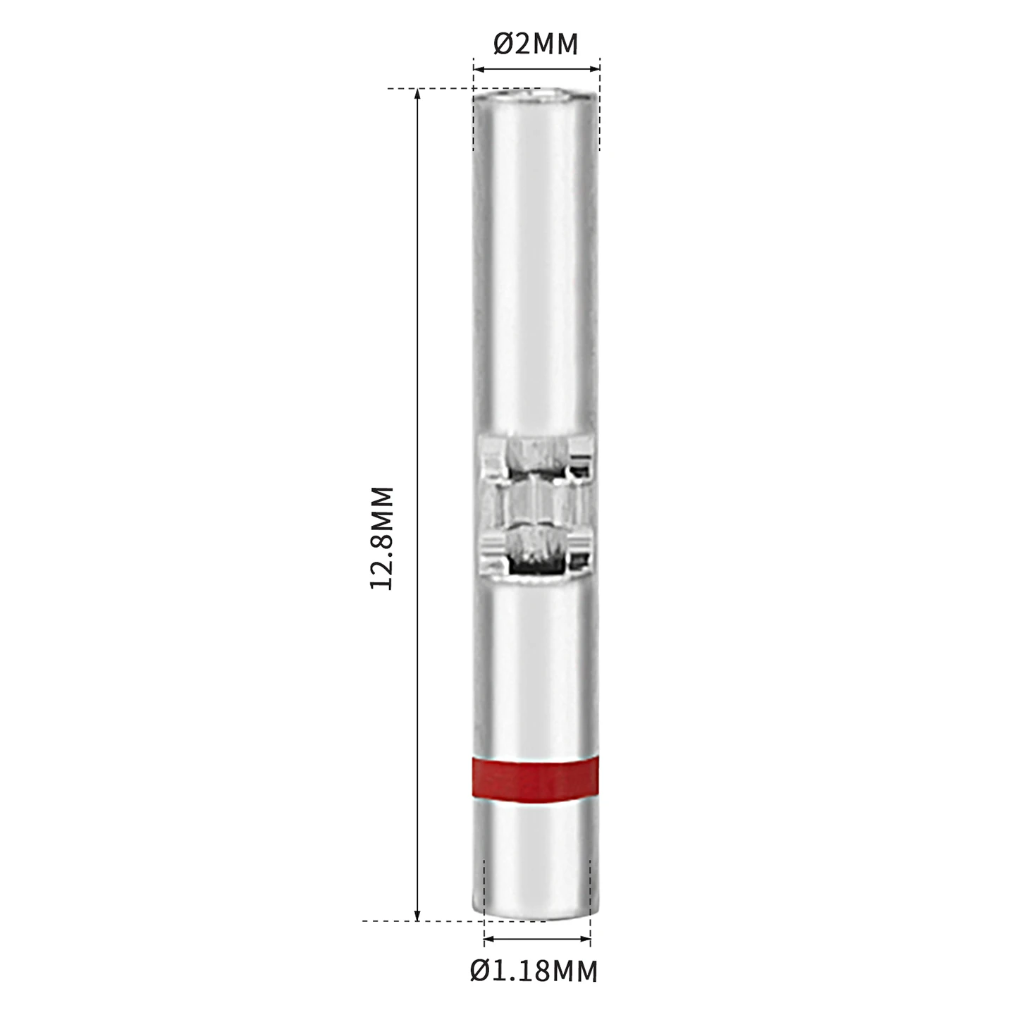 JRready M81824/1-1 Red Butt Connectors Kit 20-26 AWG (30 Sets) - Waterproof & Wire Splice Connectors with High-Temp Heat Shrink