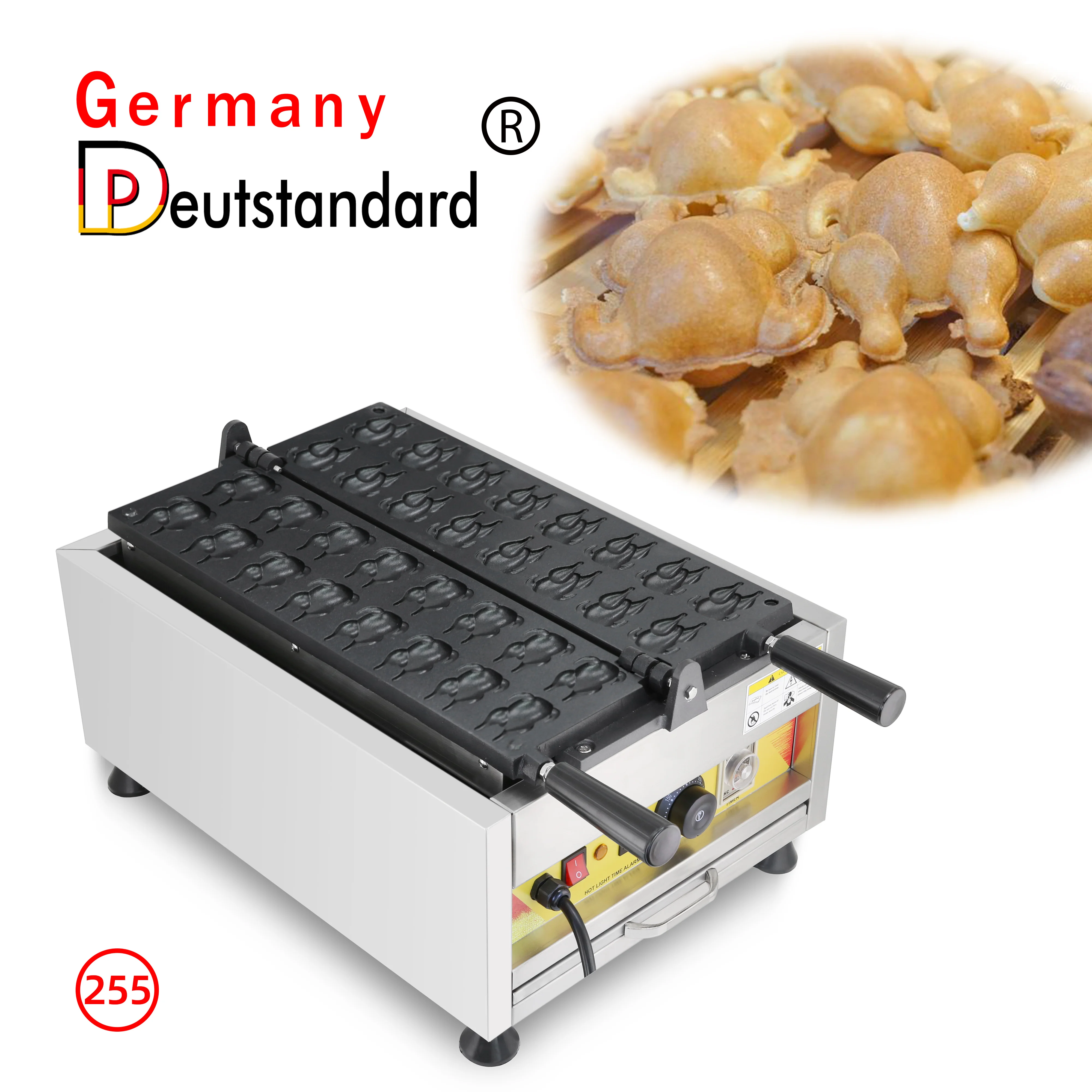 

Germany Brand Snack Machines Electric Chicken Shaped Waffle Maker for Sale