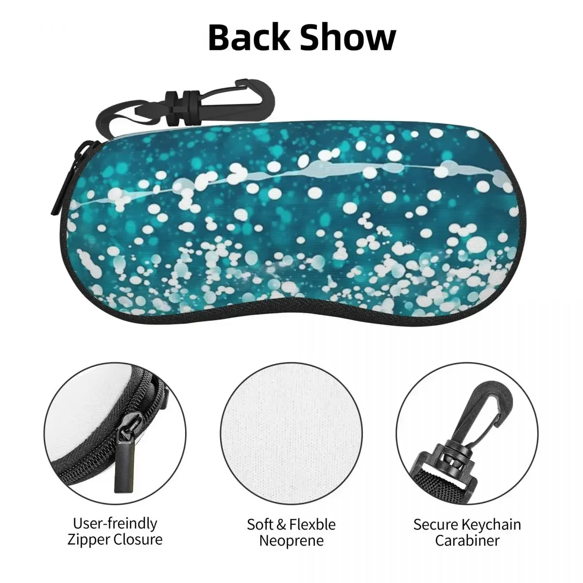 Whale Shark Pattern Shell Glasses Case Protective Sunglasses Box Women Men Soft Eyeglasses Bag Pouch