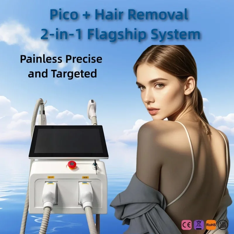4000W Painless Diode Laser Machine 755/808/1064nm Soprano Titanium Ice Platinum 4-Wavelength Hair Removal for Beauty Salons