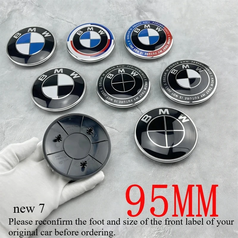 

95MM is suitable for BMW's new 7 series front logo ABS badge 740Li 735Li 760i front fender hood G07 G70 logo accessories.