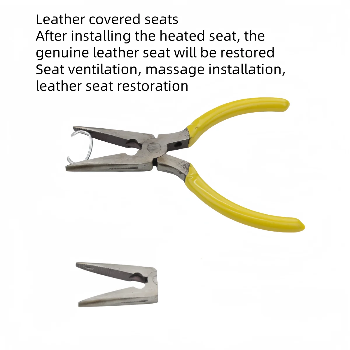 Automobiles Interior Seat Covers  Accessories Upholstery Installation Kit Pliers Hog Ring Pliers C Ring Plier with 20 nail gift