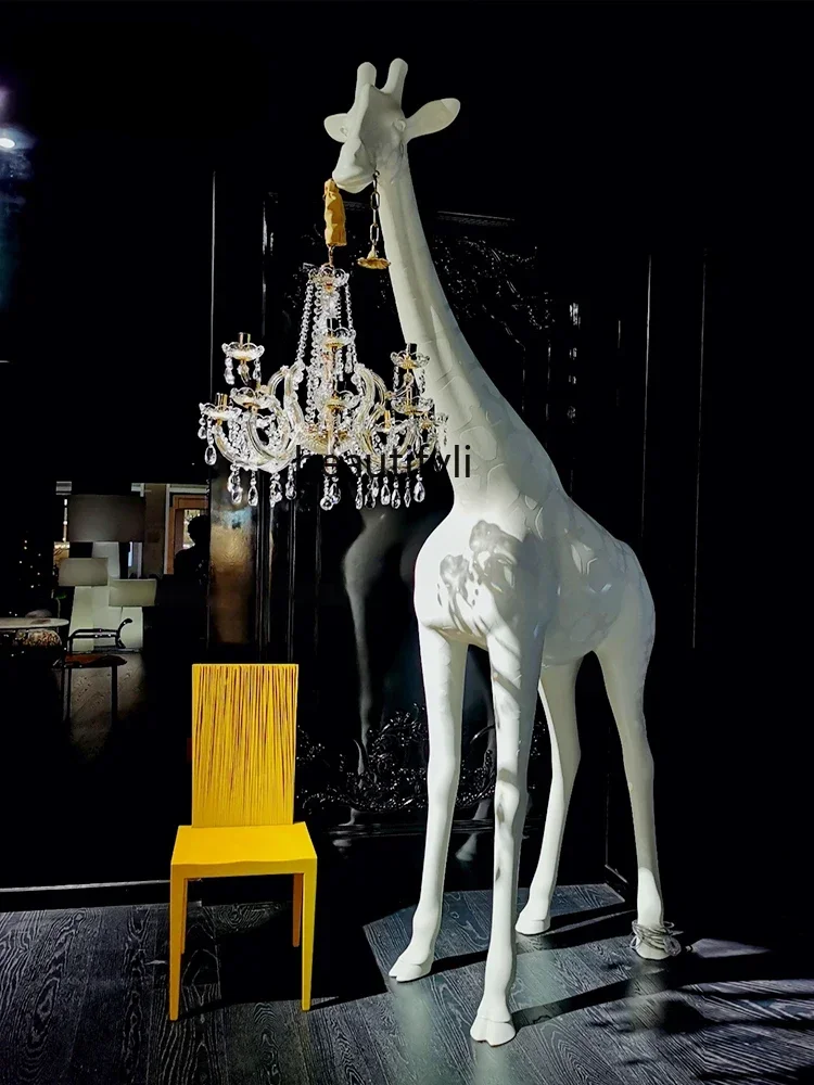 Nordic Animal Sculpture Floor Lamp Creative Exhibition Hall Hotel Lobby Sales Office Decoration Floor Lamp