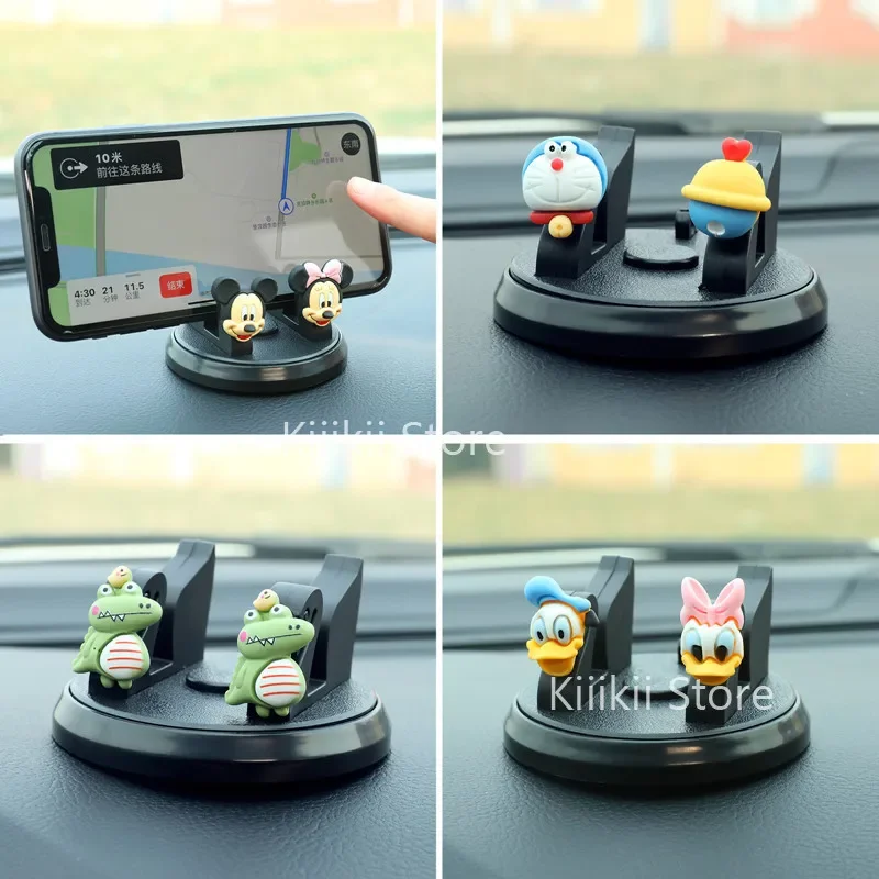 Disney Mickey Pad Mobile Phone Holder Cute Car Dashboard Holder Suitable for Huawei IPhone Samsung Xiaomi Car Shelf Non-slip New