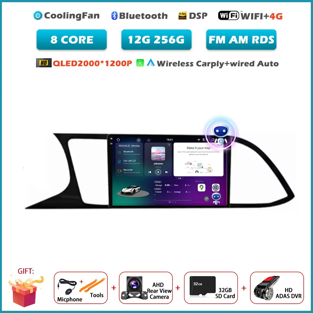 Voor Seat Leon MK3 5F 2012-2018 Carplay DSP 4G WIFI Android Alles In Een Auto Intelligent Systeem Autoradio video GEEN 2DIN DVD