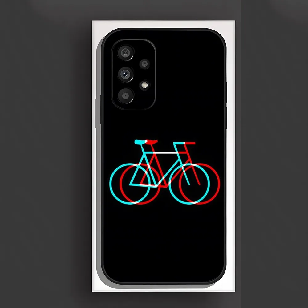 BIKE Cycling Art Phone Case For Samsung S 24 23 22 21 20 plus ultra a M 34 54 53 luxury Black shell Cover