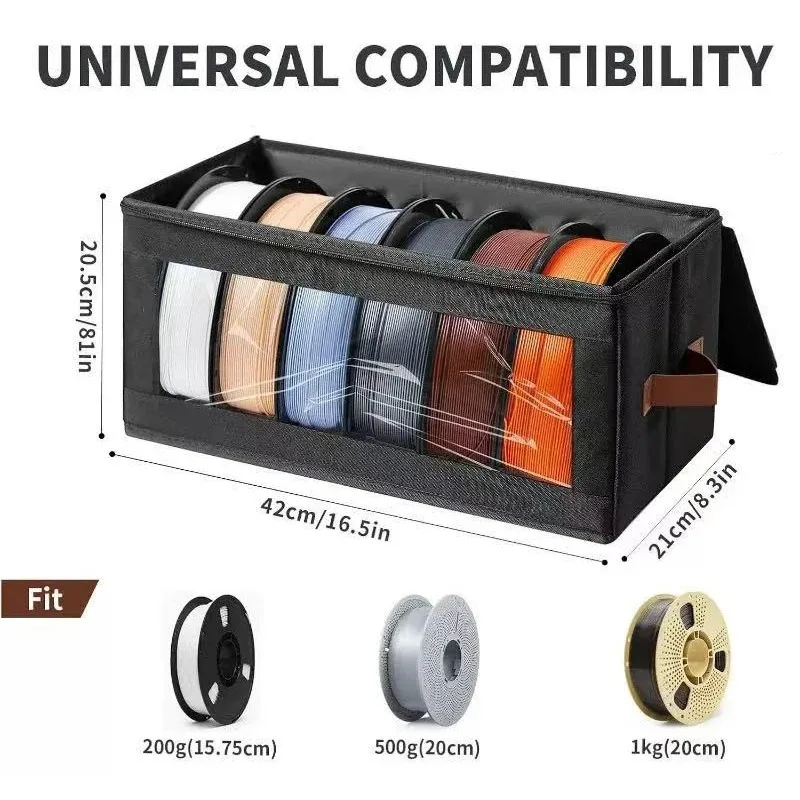1/2pcs Filament Storage Box - 3d Printer Filament Storage Containers 3d Printing Accessorie Holder Rack For Home Office Workshop