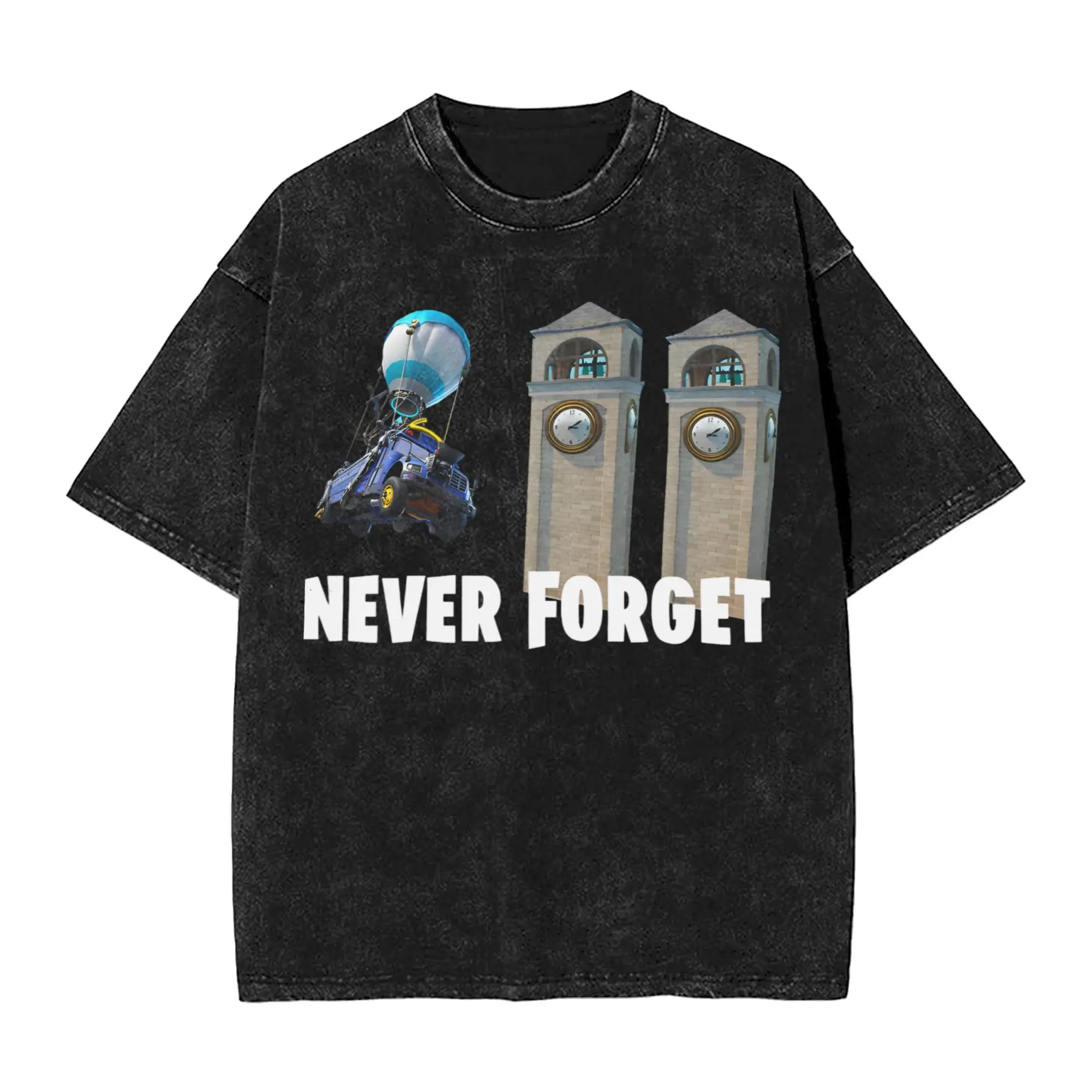 Casual Never Forget 911  T-Shirts Men O Neck 100% Cotton Washed T Shirts 911 Anniversary  Short Sleeve Tees Adult Tops