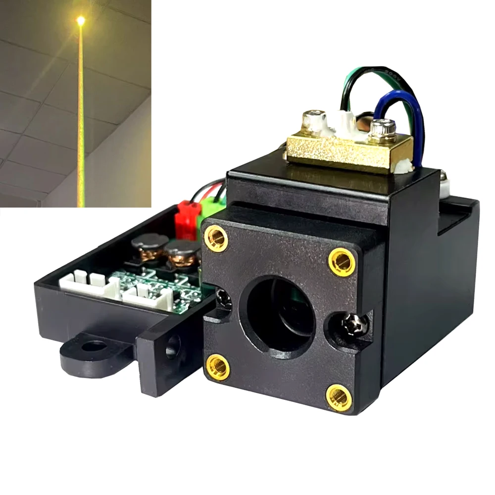 

200mW Yellow Dot Light Laser Module RGY Synthetic DC12V with TTL 0-20KHz