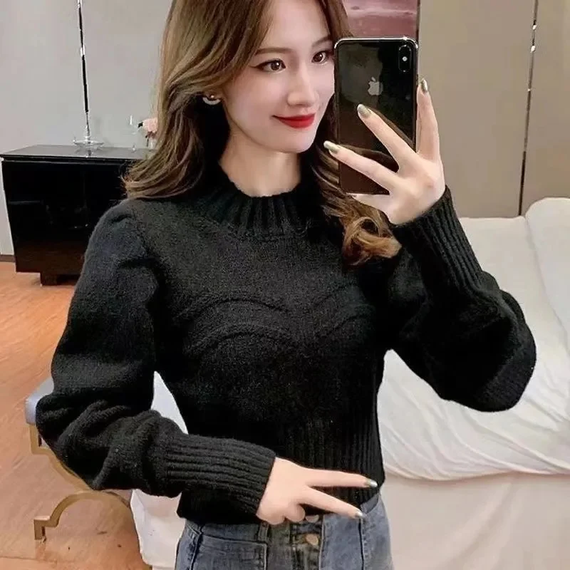 

Осенне-зимние нижние свитера, женские модные шикарные водолазки, пуловеры, тонкие вязаные джемперы с длинными рукавами, мягкий теплый женский топ