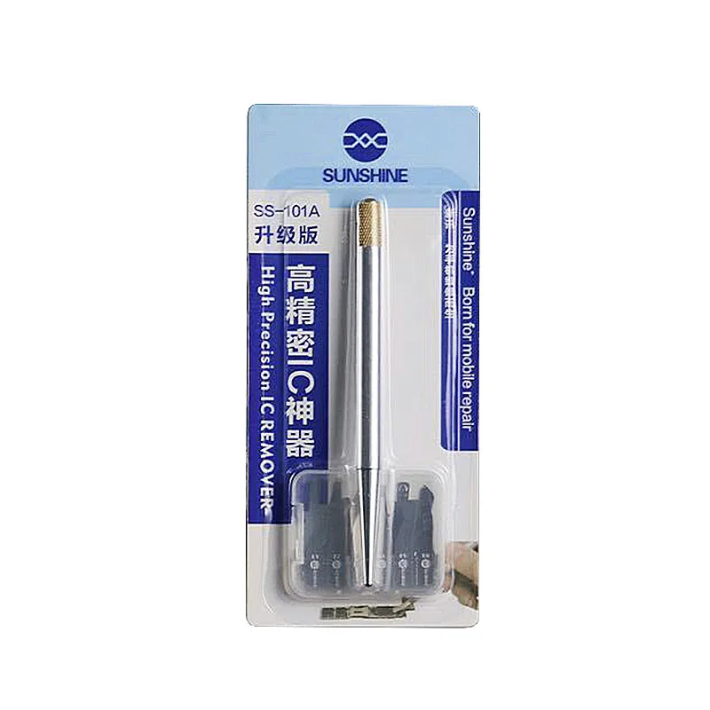 SUNSHINE SS-101A-removedor de pegamento de alta precisión para reparación de teléfonos móviles, placa base Universal, Chip BGA, limpieza de CPU, cuchillo de palanca