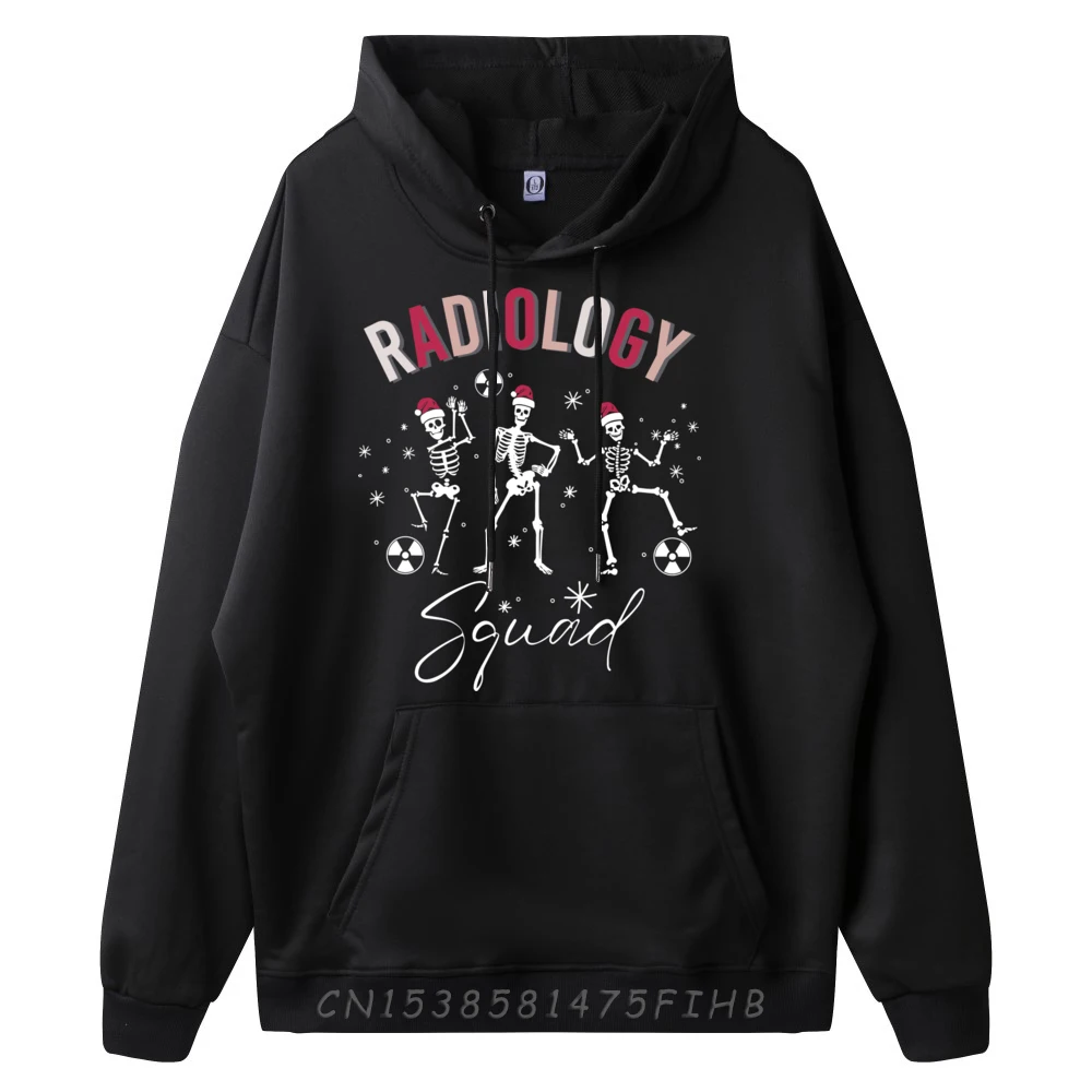 فرقة الأشعة الهيكل العظمي عيد الميلاد أشعة Xray التكنولوجيا رمادي هوديي الجرافيك المحملة الجديدة في قمم و المحملات النسوية