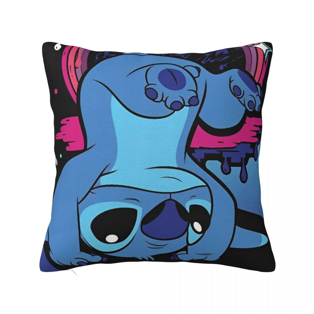 

Cute Stitch So Not Ordinary Pillowcase Printed Fabric Cushion Cover Decor Cartoon Throw Pillow Case Cover Home 45*45cm