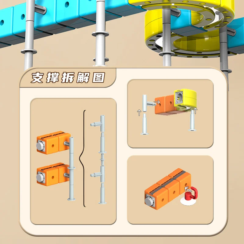 Diy Magnetic Car Racing Set 2025 Montessori Motorized Train Gravity Maze Educational Toy For Kids Play Vehicles Railtrack Gift