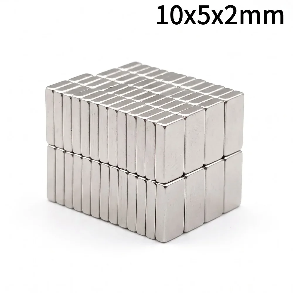 20-200Pcs 10x5x2 mm Small Block Neodymium Magnet Super Powerful Strong Magnetic Permanent Rectangular Magnets Imanes DIY Crafts