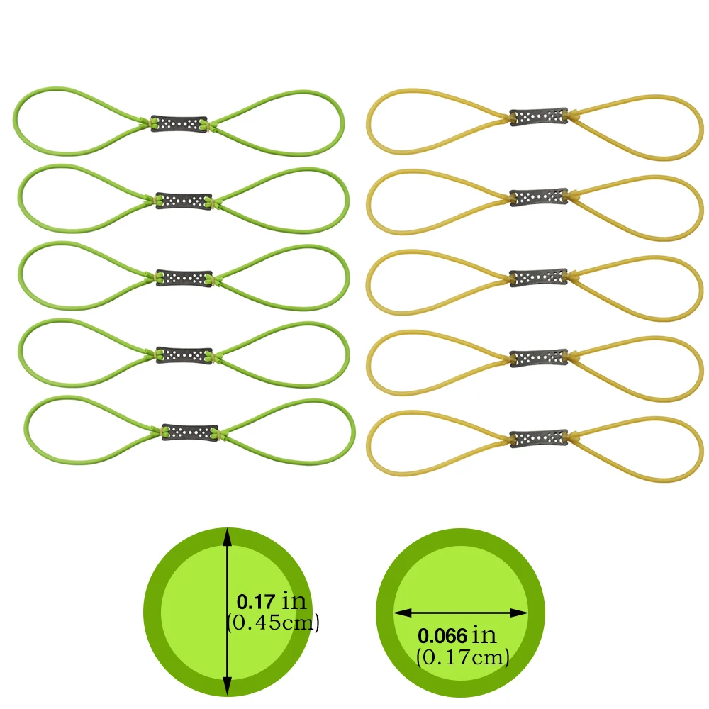 

Традиционные кожаные ремни для стрельбы, аксессуары для охотничьих рогаток, 10 шт. резиновых лент для стрельбы из рогатки