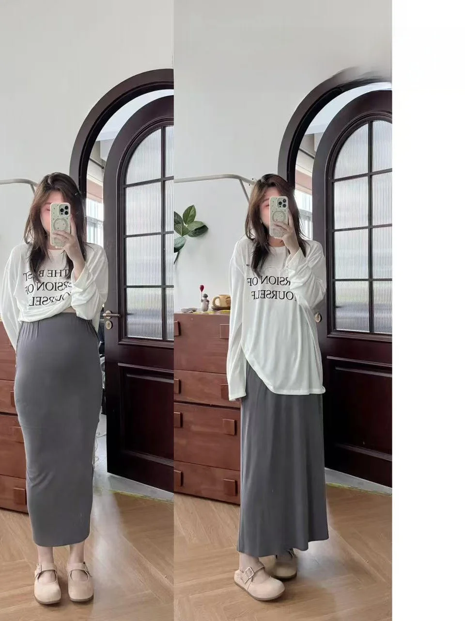 

Стильная праздничная юбка с высокой талией, однотонная, облегающая, модная, с эластичной резинкой на поясе, женская одежда в стиле Ханьфу