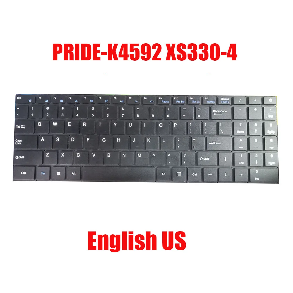 

Laptop Keyboard PRIDE-K4592 XS330-4 English US Black Without Backlit New