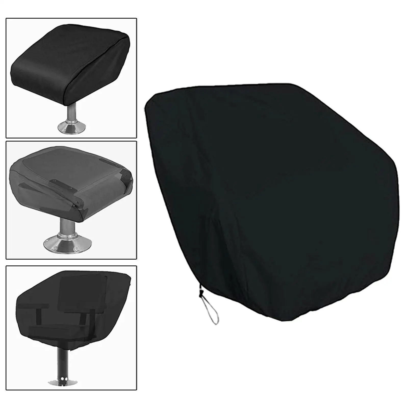 

Boat Seat Cover Captains Chair Covers Dustproof Heavy Duty Folding Helm Chair Protection Cover Boat Bench Chairs Seat Covers