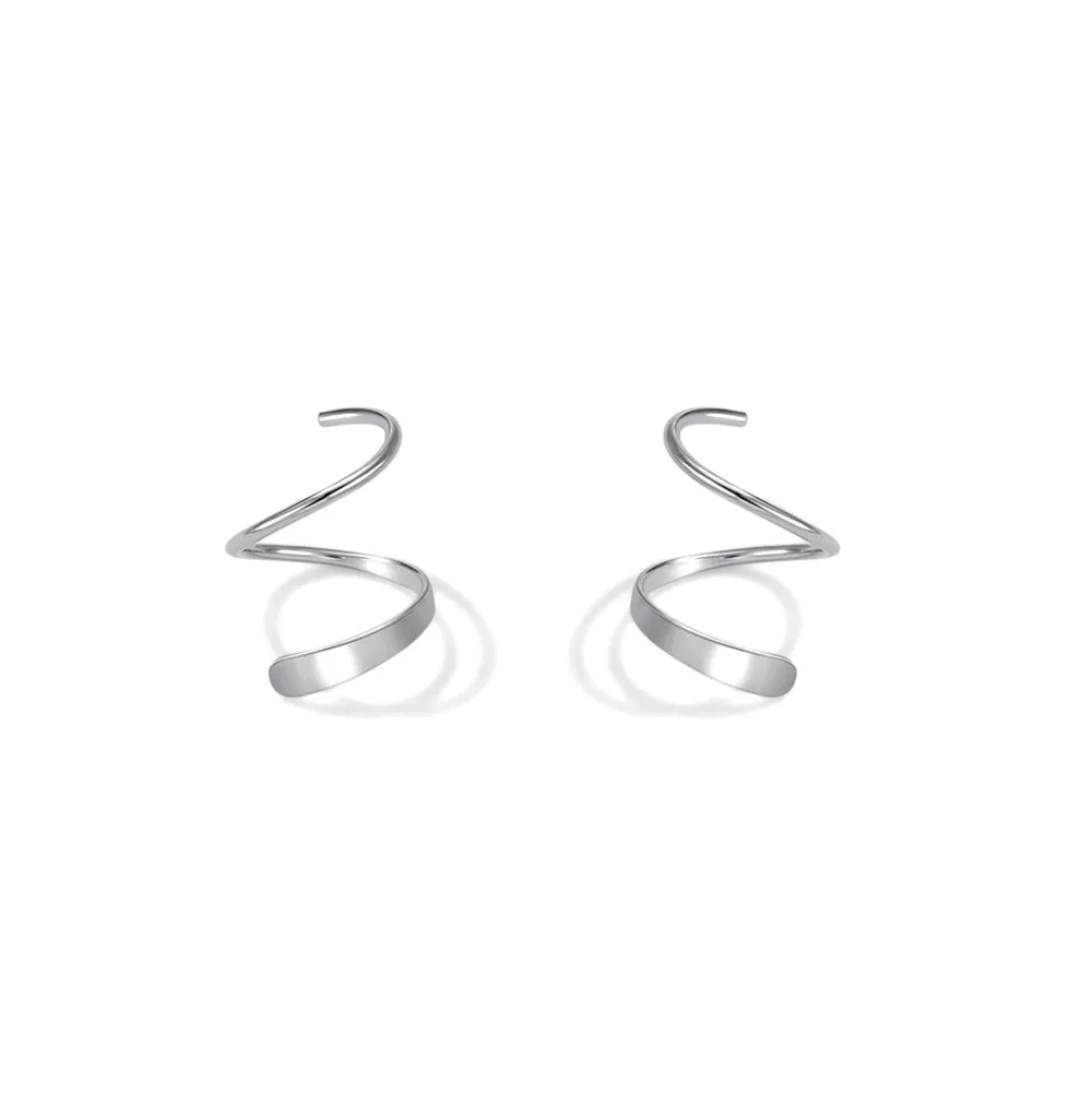 

Niche Wave Spiral Helix Studs - S999 Sterling Silver for Ear Piercing