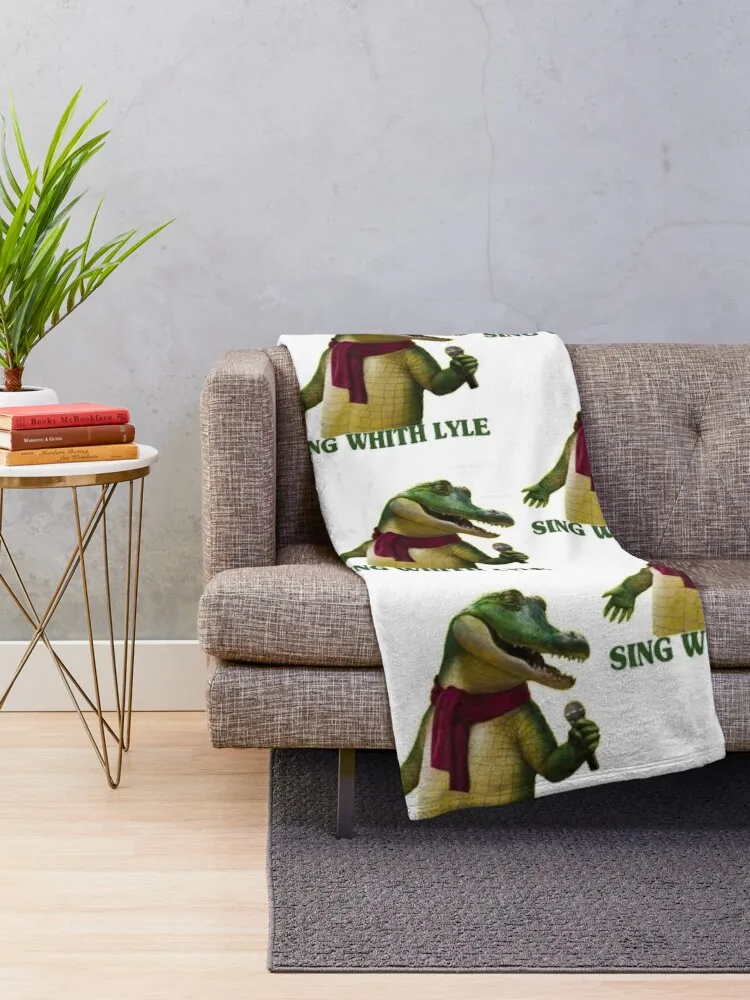 Crocodile-Lyle Style funny shirt Throw Blanket Decorative Sofa Decorative Sofas Blankets