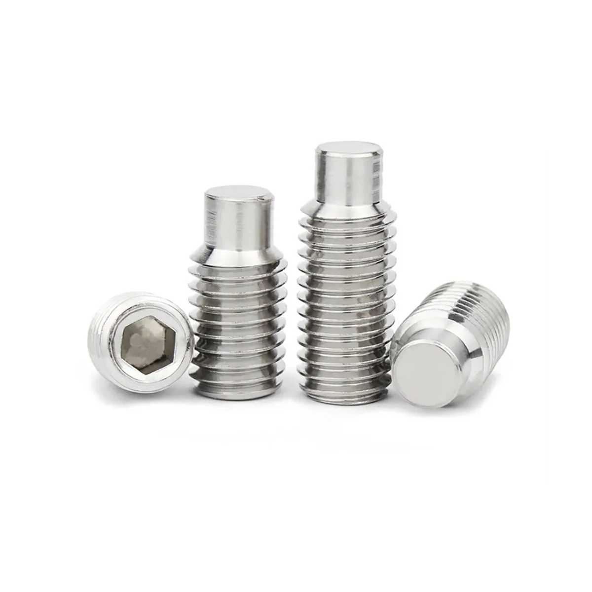 304 Stainless Steel Raised End Set Screw/Headless Bolts