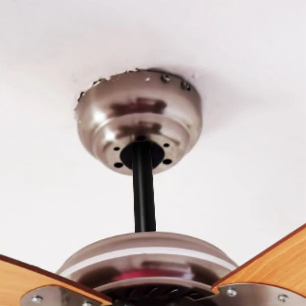 

2pcs Extension Rods Bronze Iron Ceiling Downrods Durable Ceiling Fan Rod Extension Easy Installation
