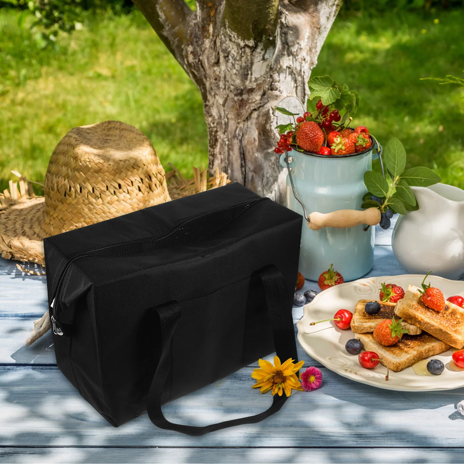 

s Insulated Shopping Bag Large Capacity Foldable Cooler Tote Grocery Carrier Picnic Food Storage Aluminum Foil Freezer Insulated