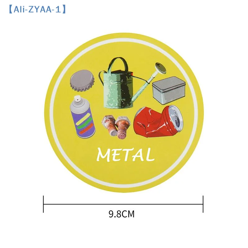 【ZYAA-1】Recycling Trash Can Sticker For Easy Garbage Classification Waterproof Suitable For Communities Families, Offices view 6
