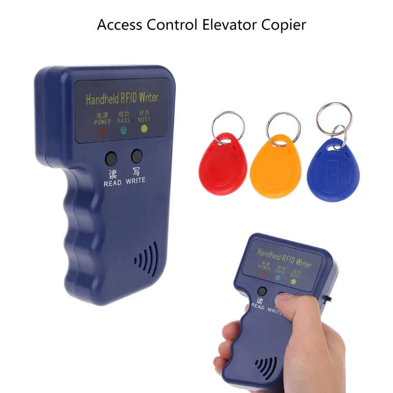 Handheld 125KHz RFID Reader Writer Duplicator เครื่องถ่ายเอกสารอัพเกรด Cloner Programmer 3 ชิ้น Rewritable การ์ด KXRE