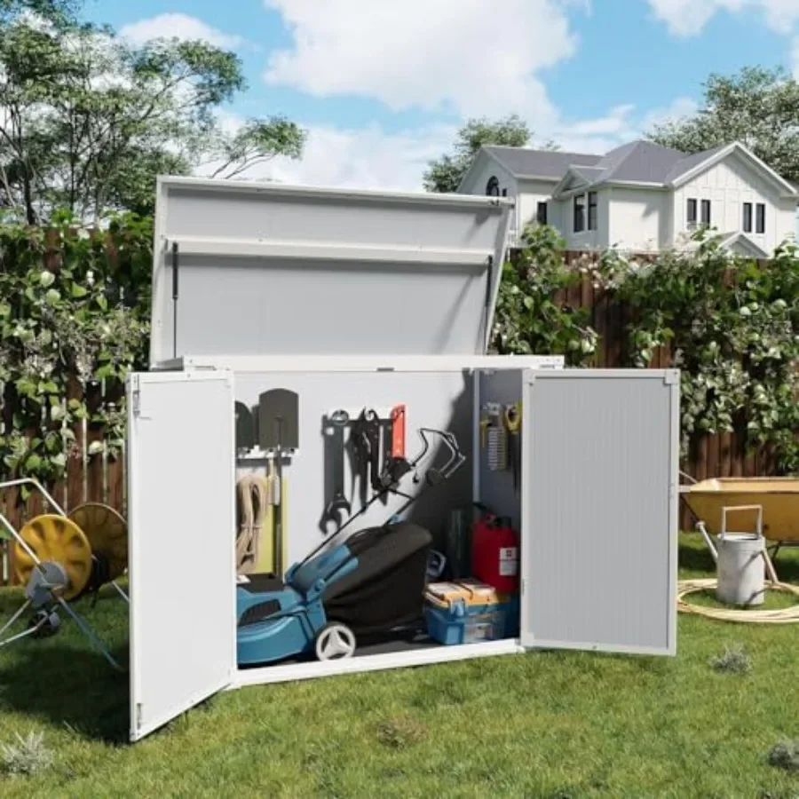 Storage Shed Outdoor Weatherproof Resin Storage Shed with Floor