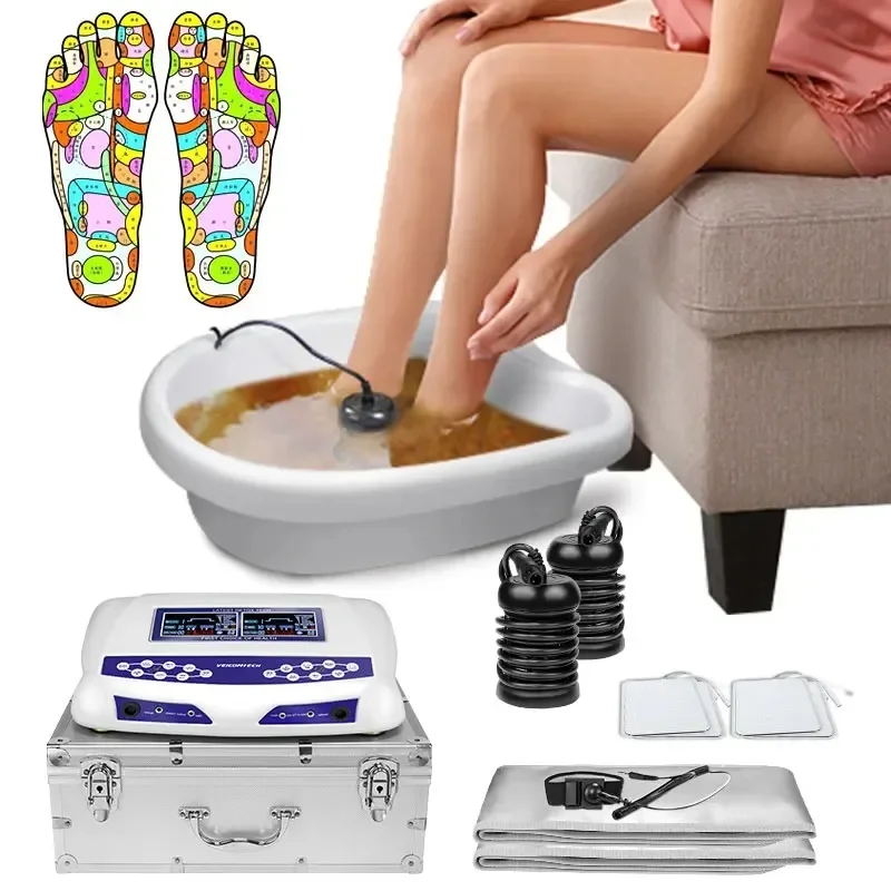 

HK-805D 8 Mode Detoxifying Machine Ionic Cleanse Detox Equipment Dual Foot Detox Machine