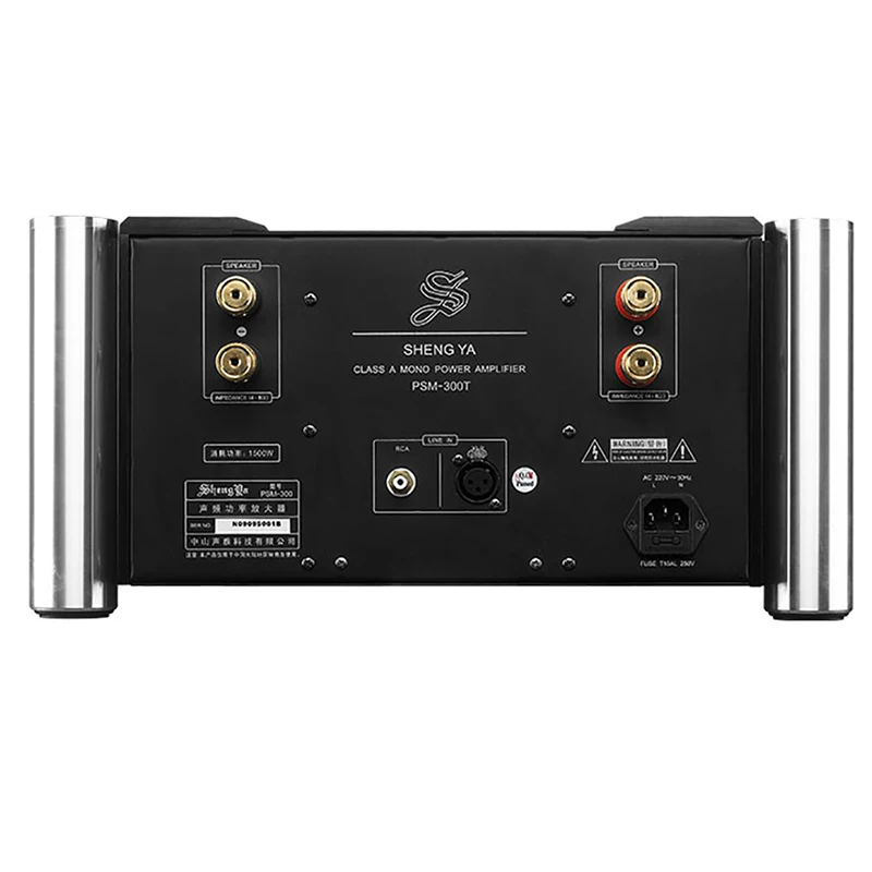 AIYIMA SMSL PSM-300T Fully Balanced Mono 6N16 Tube Class A Post Amplifier 300W Gallstone Hybrid Rear Amplifier Audio