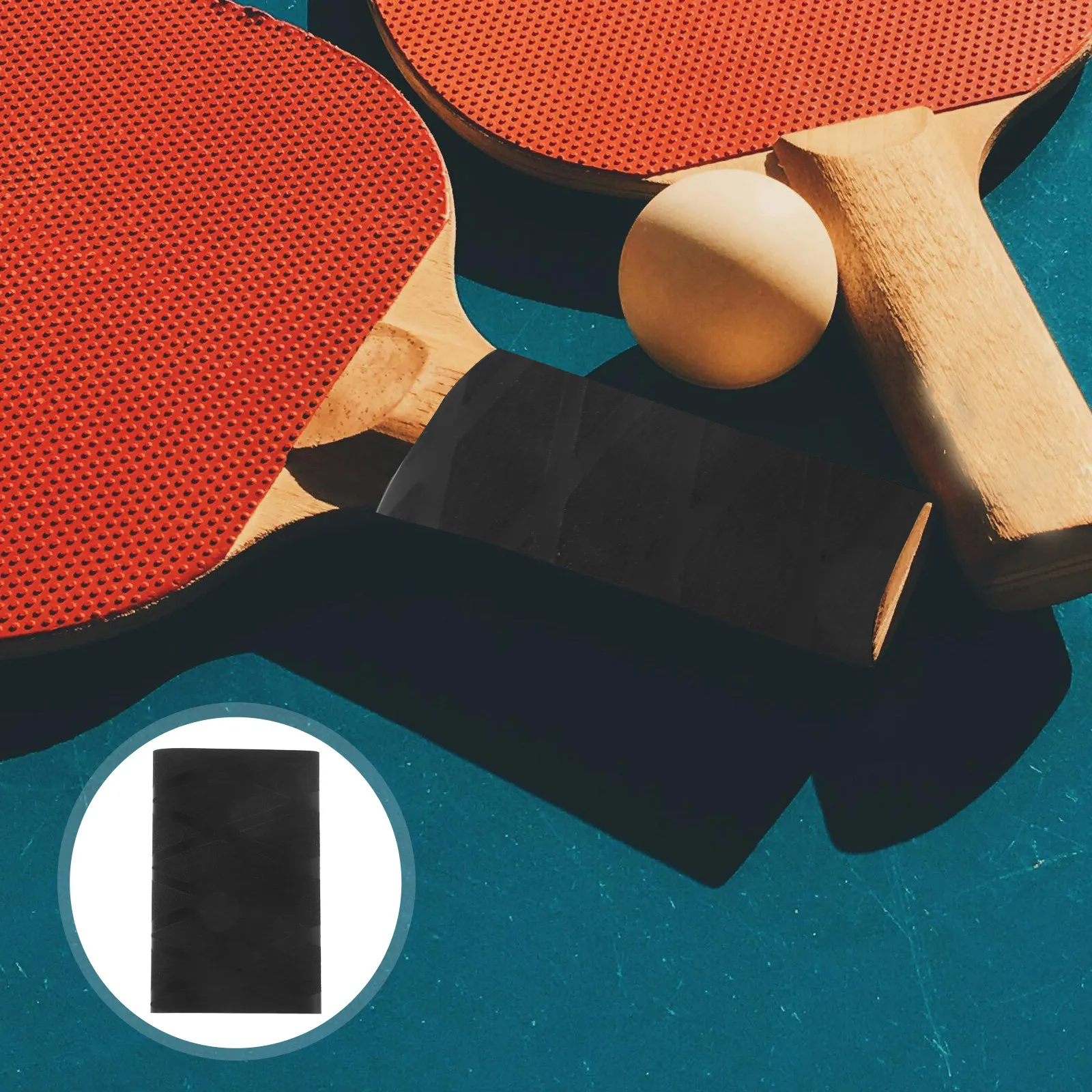 

2Pcs Table Tennis Racket Grip Bands Sweat Absorbing Elastic Rings Enhance Grip Stability Racket Accessory Badminton Tennis