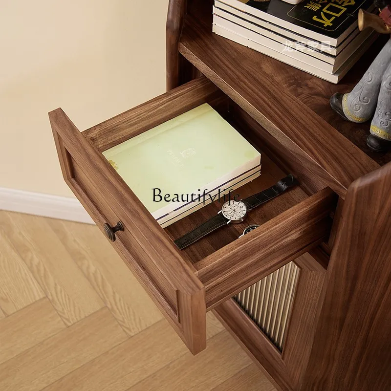 North American Black Walnut All Solid Wood Corner Cabinet American Corner Locker