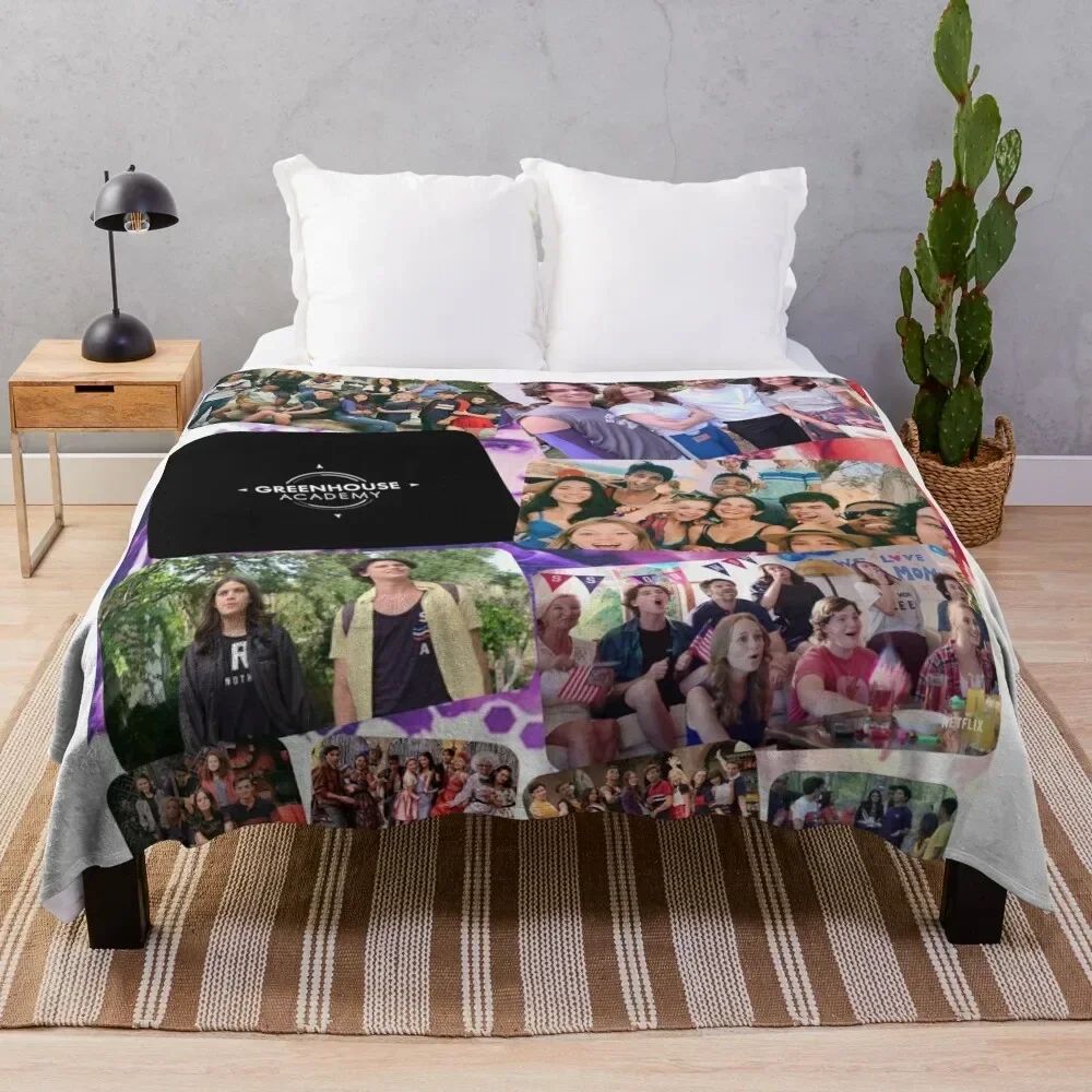 

Greenhouse Academy Collage Throw Blanket blankets and throws Beautifuls Thin Blankets