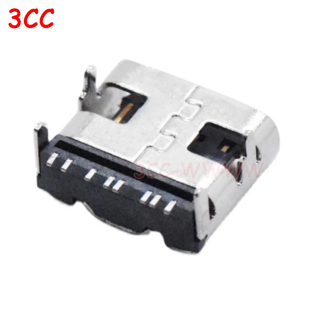 Conector USB 3,1 tipo C 8 P hembra, interfaz de alimentación, cabezal de carga, 8 pines, SMT, Conector de ángulo recto
