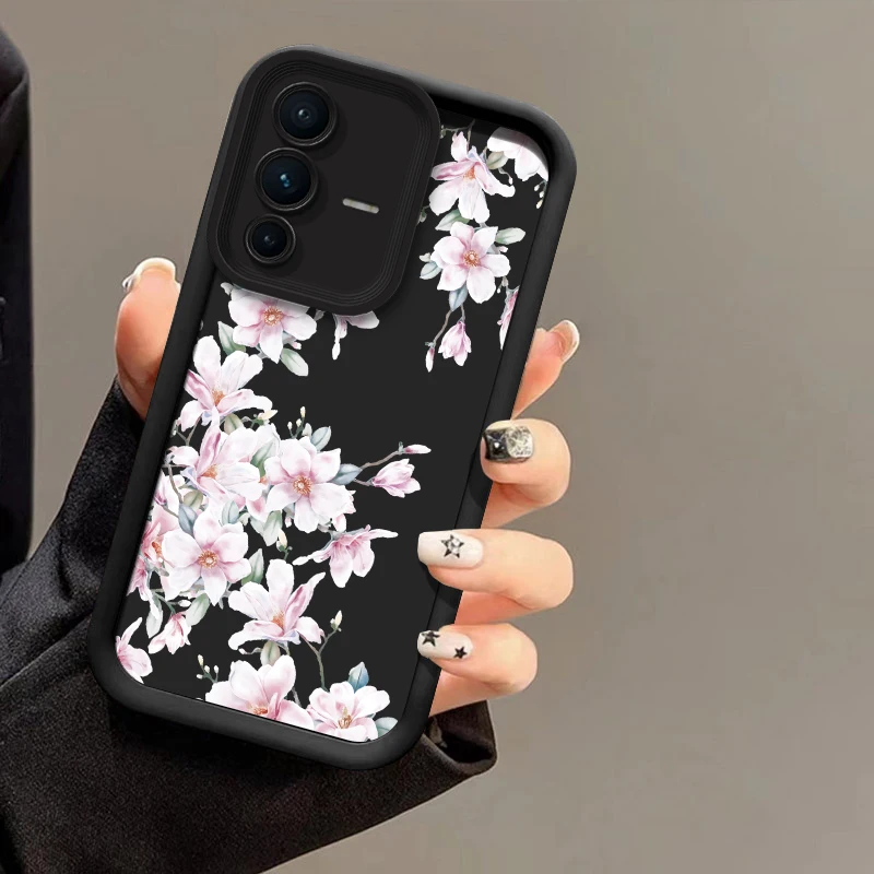 حافظة لهاتف Vivo V50 V40 Pro V23E V60 V25 V30 SE V30E V27 V29E V27 Pro V25E غطاء سيليكون غير لامع مقاوم للصدمات #5