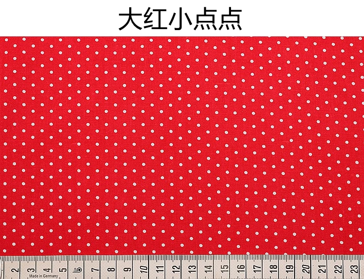 160 x 50 cm roter Baumwoll-Twill-bedruckter Stoff, handgefertigte DIY-Kleidung, Heim- und Bettwäsche, Kinderkleidung, Nähtuch – Detail 13
