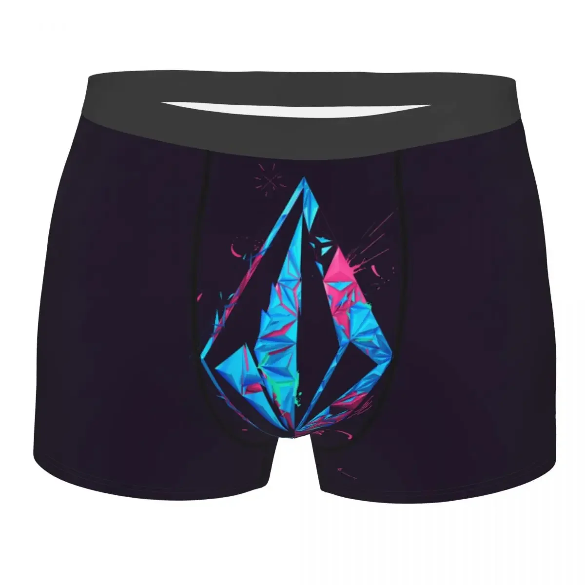 Custom Male Funny Volcoms Symbol Underwear Boxer Briefs Soft Shorts Panties Underpants