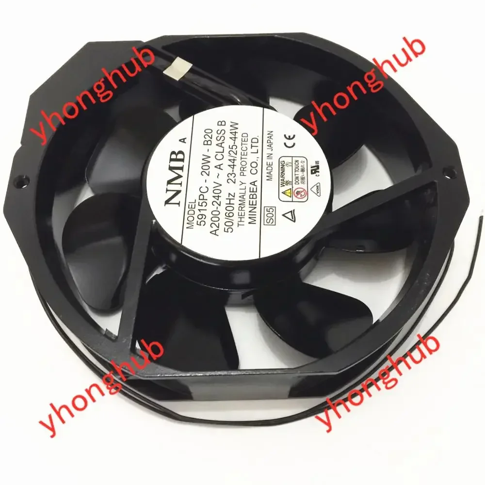 NMB-MAT 5915PC-20W-B20 S05 AC 200V-240V 25/44W 172X150X38mm Server Cooling Fan