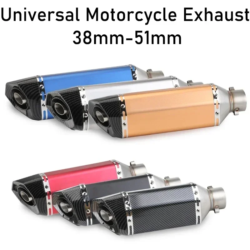 Universal Motorcycle Exhaust Pipe Motocross Muffler Escape For HONDA Cbr 954 Rr Goldwing 1800 Vfr 750 Rebel Steed 400 Cbr 125R N