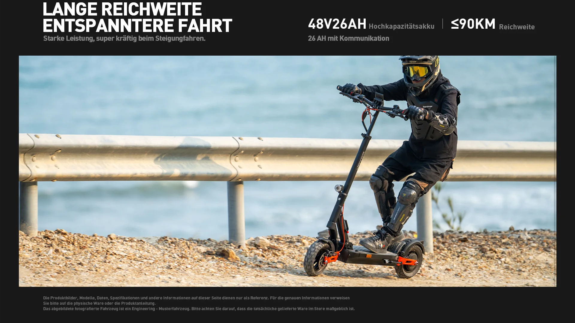 JOYOR T6E PRO ABE Faltbarer Premium-Elektro-Scooter für Erwachsene, 48V26AH Akku, City- und Pendler-E-Scooter, 10-Zoll-Offroad-Reifen – Detail 5