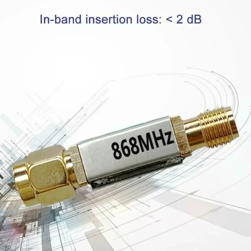 868MHz SAW RF Bandpass Filter Signal Processing Accessory For IoT RFID Wireless Communication Device